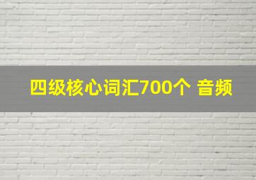 四级核心词汇700个 音频